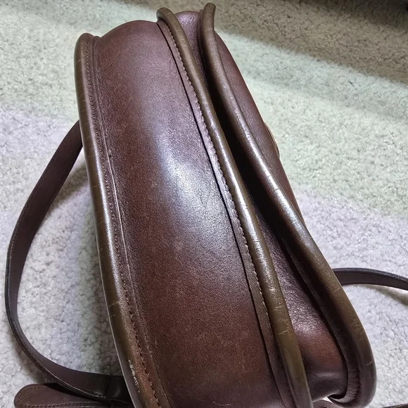 Vintage Coach Prarie 9954 Brown Leather Shoulder Bag - Picture 5 of 10